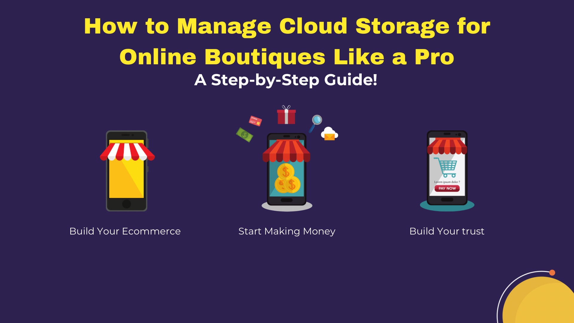 How to manage cloud storage for online boutiques