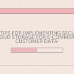 Secure cloud storage for e-commerce customer data