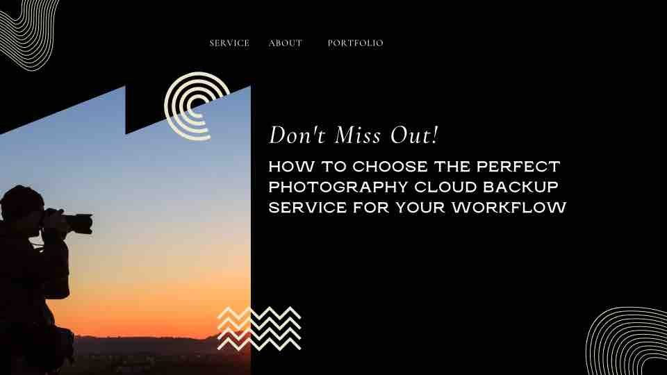 photography cloud backup service